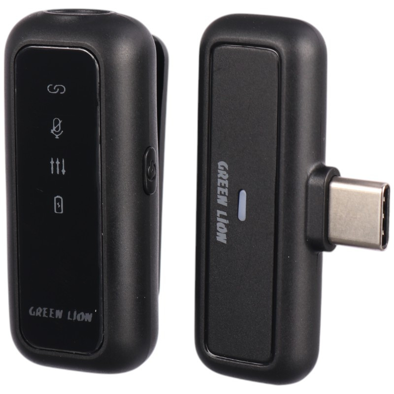 میکروفون یقه ای بی سیم Green Lion GM-65X Type-C - Image 3
