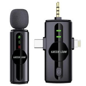 میکروفون یقه ای بی سیم Green Lion GM-79X_692f6603127bf.jpeg میکروفون یقه ای بی سیم Green Lion GM-79X