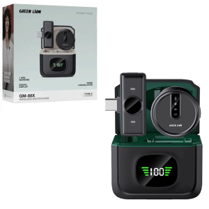 میکروفون یقه ای بی سیم Green Lion GM-88X Type-C_692f64839e046.png میکروفون یقه ای بی سیم Green Lion GM-88X Type-C