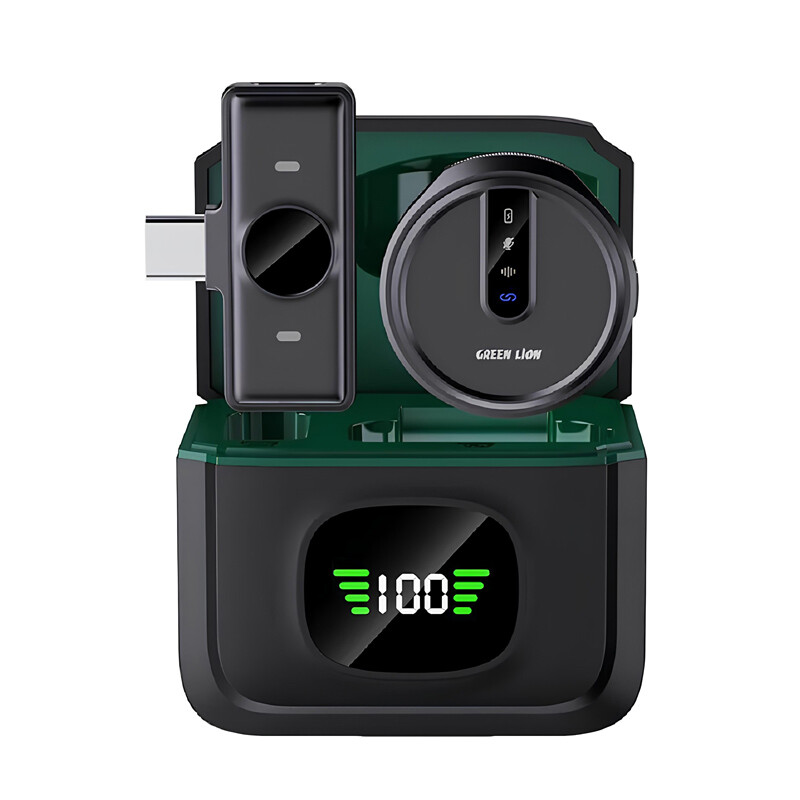 میکروفون یقه ای بی سیم Green Lion GM-88X Type-C - Image 3