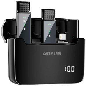 میکروفون یقه ای بی سیم Green Lion GN2IN1DDMLTBK Lightning_69317b02d50cb.jpeg میکروفون یقه ای بی سیم Green Lion GN2IN1DDMLTBK Lightning