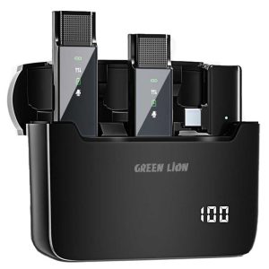 میکروفون یقه ای بی سیم Green Lion GN2IN1DDMTCBK Type-C_6932bd1e6c105.jpeg میکروفون یقه ای بی سیم Green Lion GN2IN1DDMTCBK Type-C