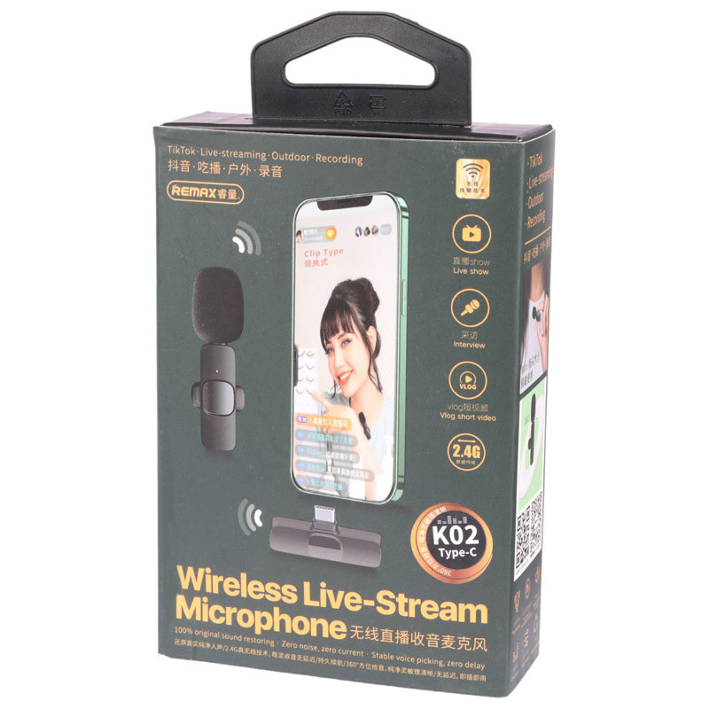 میکروفون یقه ای بی سیم K02 Type-C - Image 3