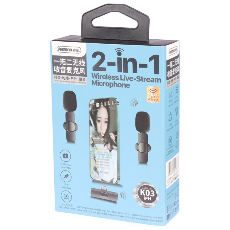 میکروفون یقه ای بی سیم K03 Lightning - Image 3