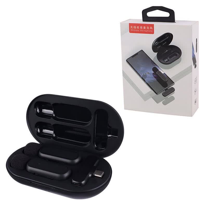 میکروفون یقه ای بی سیم K61 Type-C/ Lightning + تبدیل Type-C to Lightning