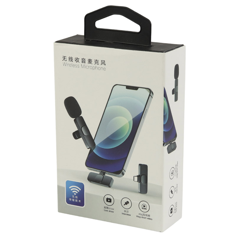 میکروفون یقه ای بی سیم K8 + تبدیل Type-C to Lightning - Image 3