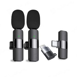 میکروفون یقه ای بی سیم K9 Dual + تبدیل Type-C to Lightning_6932dea7e3c6d.jpeg میکروفون یقه ای بی سیم K9 Dual + تبدیل Type-C to Lightning