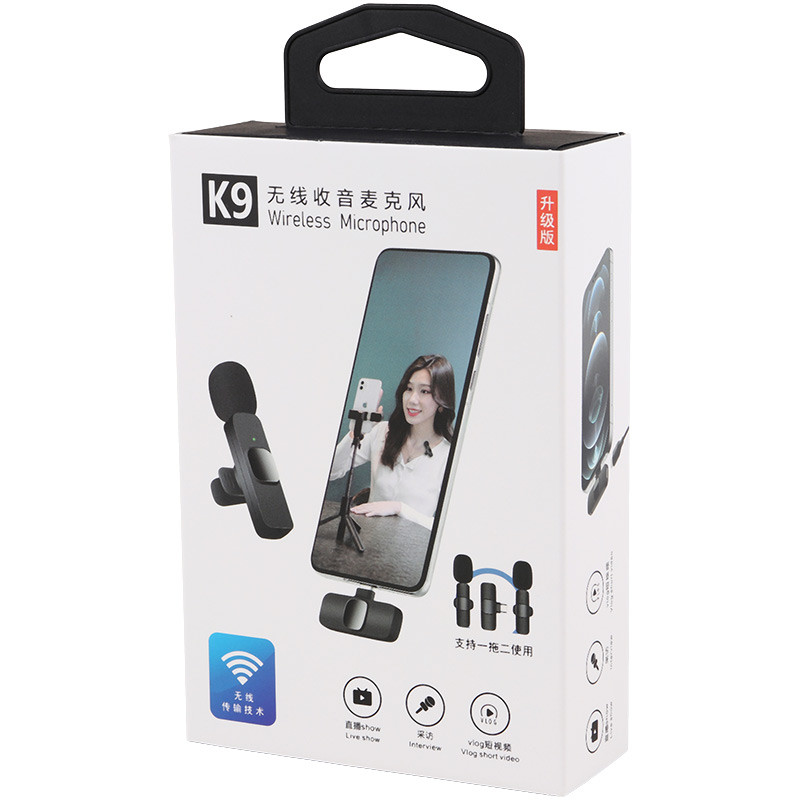 میکروفون یقه ای بی سیم K9 Grade B Type-C - Image 3