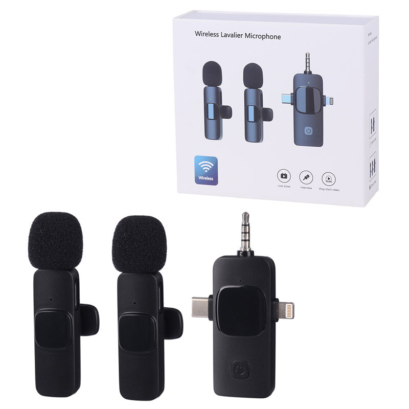 میکروفون یقه ای بی سیم Lavalier Type-C/Lightning/3.5mm
