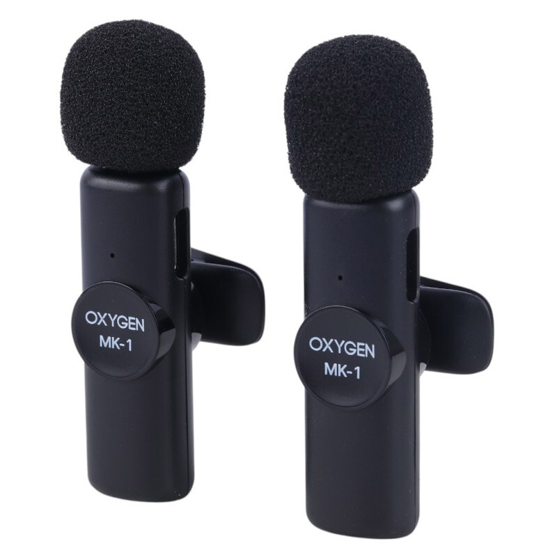 میکروفون یقه ای بی سیم Oxygen MK-1 + تبدیل Type-C To Lightning - Image 3