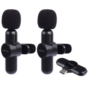 میکروفون یقه ای بی سیم Remax K10 Type-C_6932cf3780b7f.jpeg میکروفون یقه ای بی سیم Remax K10 Type-C