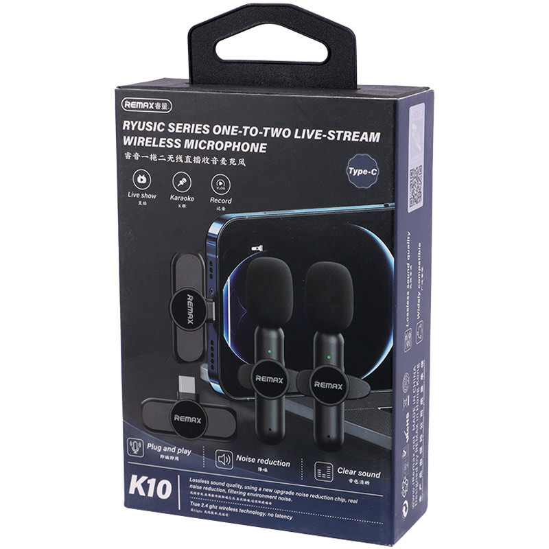 میکروفون یقه ای بی سیم Remax K10 Type-C - Image 3