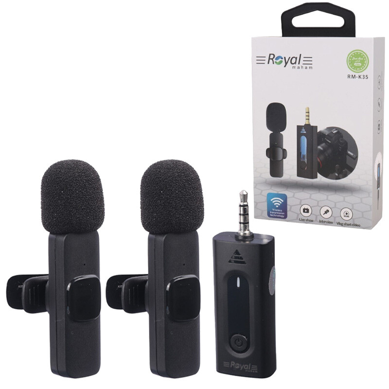میکروفون یقه ای بی سیم Royal RM-K35_69427f4d14afe.jpeg