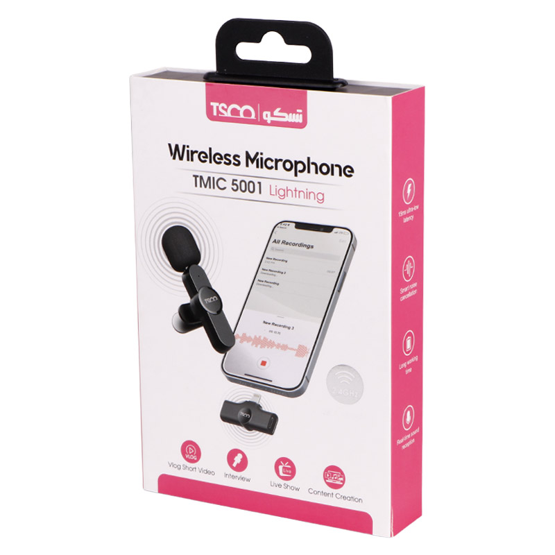 میکروفون یقه ای بی سیم TSCO TMIC-5001 - Image 3