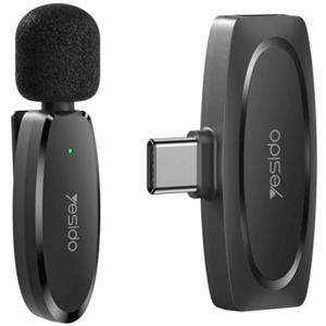 میکروفون یقه ای بی سیم Yesido KR11 Type-C_69316d8c83aad.png میکروفون یقه ای بی سیم Yesido KR11 Type-C