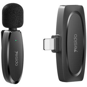 میکروفون یقه ای بی سیم Yesido KR12 Lightning_69316d48ee8c3.jpeg میکروفون یقه ای بی سیم Yesido KR12 Lightning