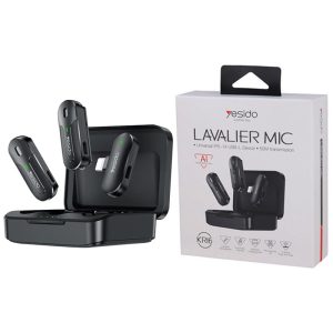 میکروفون یقه ای بی سیم Yesido KR16 Lightning_69316d6ad04f3.jpeg میکروفون یقه ای بی سیم Yesido KR16 Lightning