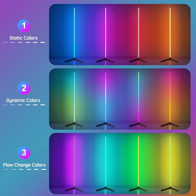 نور ثابت ایستاده RGB APP طول 1.25 متر - Image 3