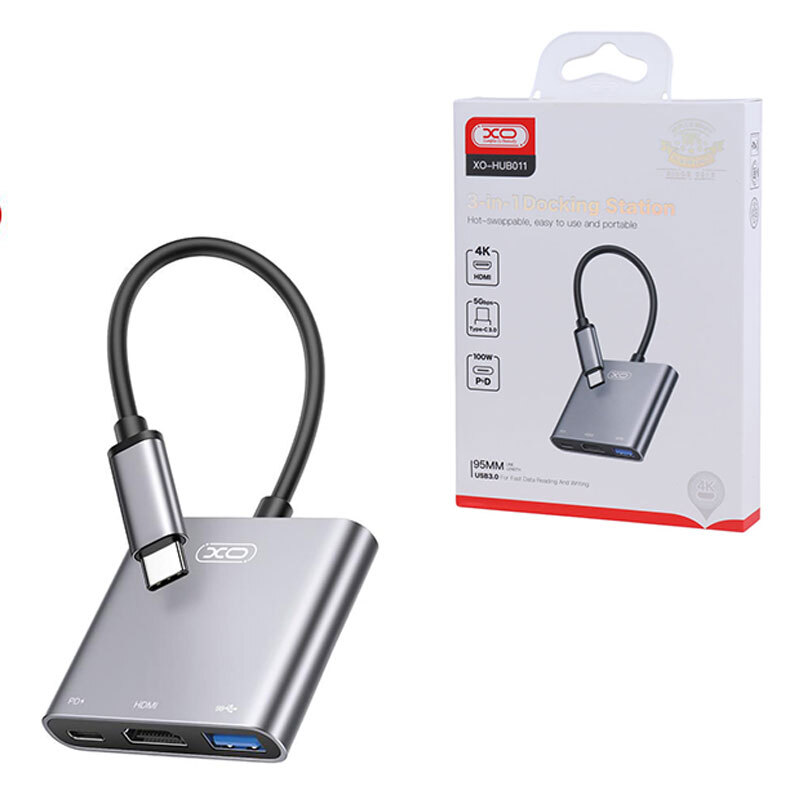 هاب 3 پورت Type-C ایکس او XO-HUB011_692ebf335275a.jpeg