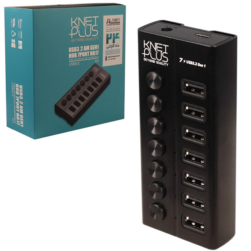 هاب 7 پورت USB کی نت پلاس KP-HA17_692f4f7752f7f.jpeg