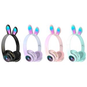 هدفون بلوتوثی رم خور PM-08 Rabbit Ear_6932f3ed1ac7d.jpeg هدفون بلوتوثی رم خور PM-08 Rabbit Ear