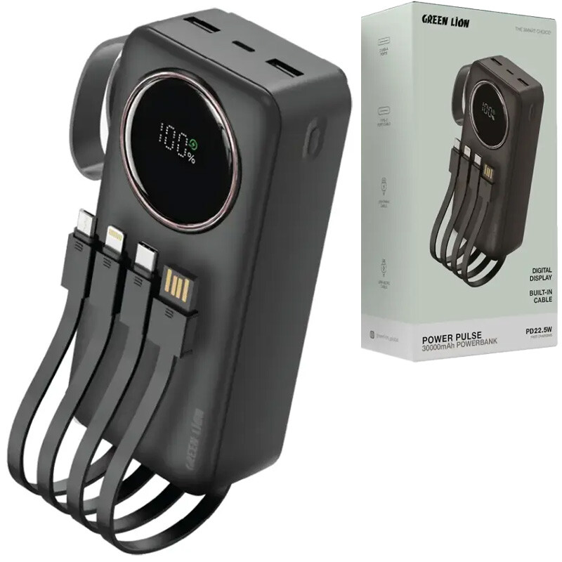 پاور بانک فست شارژ گرین لاین Power Pulse GL-PX13 PD QC3.0 22.5W ظرفیت 30000 میلی آمپر ساعت_6935aec56b1f5.jpeg