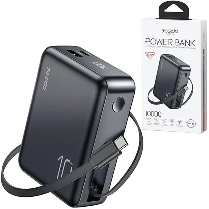 پاور بانک فست شارژ یسیدو YP70 PD 22.5W ظرفیت 10000 میلی آمپر ساعت_694281c492e2c.jpeg