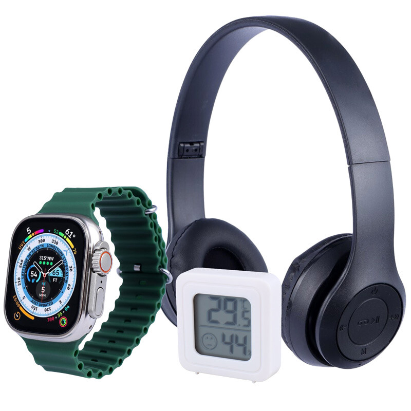 پکیج ساعت هوشمند و هدفون و دماسنج Ultra 2 TK705_693494784fd82.jpeg