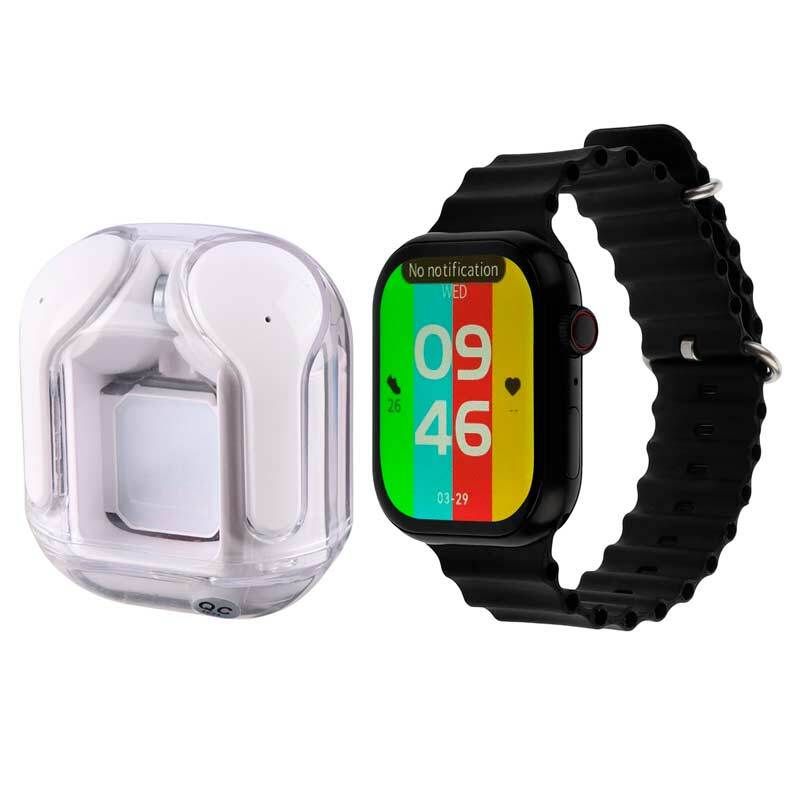 پکیج ساعت هوشمند و هندزفری بلوتوثی ویسمی Wisme WS-X17_6934941861d0a.jpeg