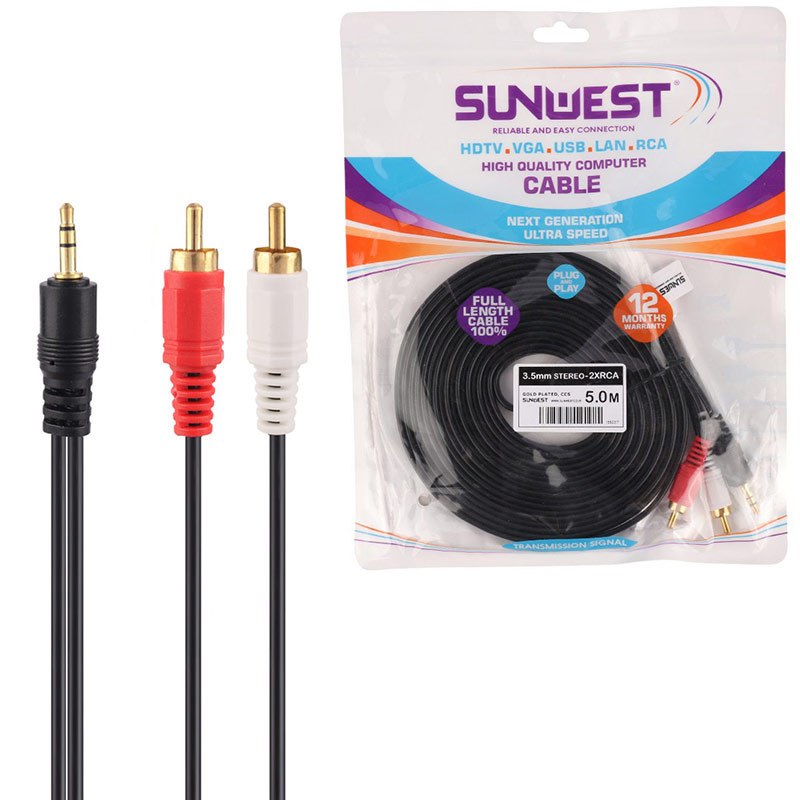 کابل 1 به 2 صدا Sunwest 5m_692edaa441b8d.jpeg