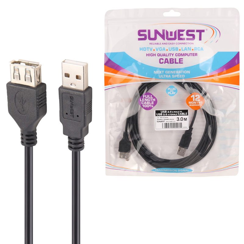 کابل افزایش طول USB سان وست طول 3 متر_692edc7fe4725.jpeg