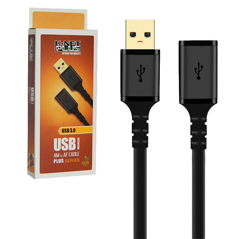 کابل افزایش طول USB3.0 کی نت پلاس KP-A35 طول 1.5 متر_692f5613368c4.jpeg