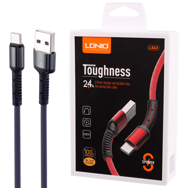 کابل تایپ سی فست شارژ Ldnio LS63 2.4A 1m_6942bff619fd3.jpeg