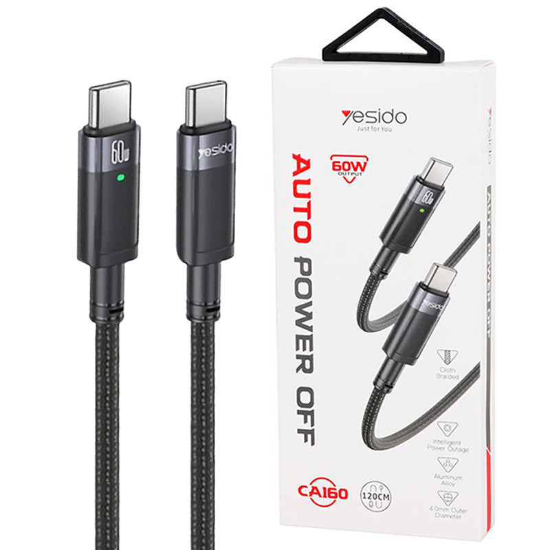 کابل تبدیل فست شارژ Yesido CA160 Type-C To Type-C PD 60W 1.2m_694296dfaff0d.jpeg