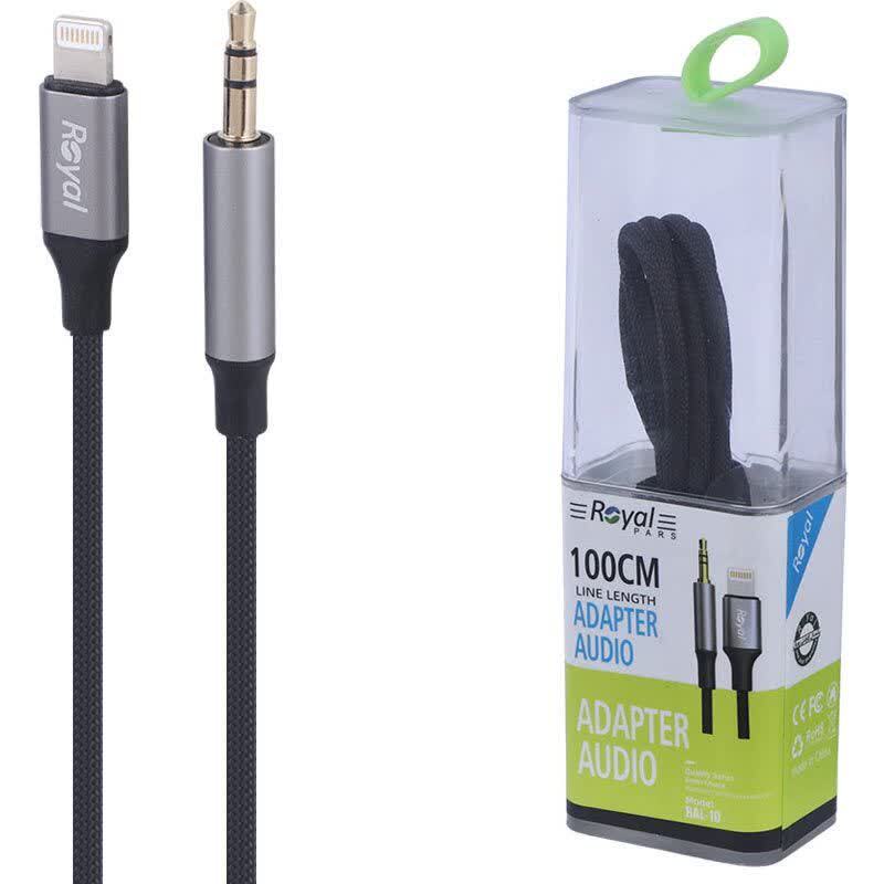 کابل تبدیل Lightning به AUX رویال RAL-10 طول 1 متر_692f62f55b378.jpeg