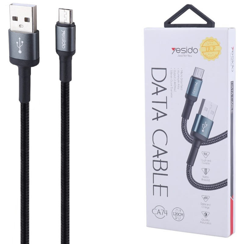 کابل میکرو یو اس بی 2.4 آمپر یسیدو CA74 طول 1.2 متر_6942b0864731d.jpeg
