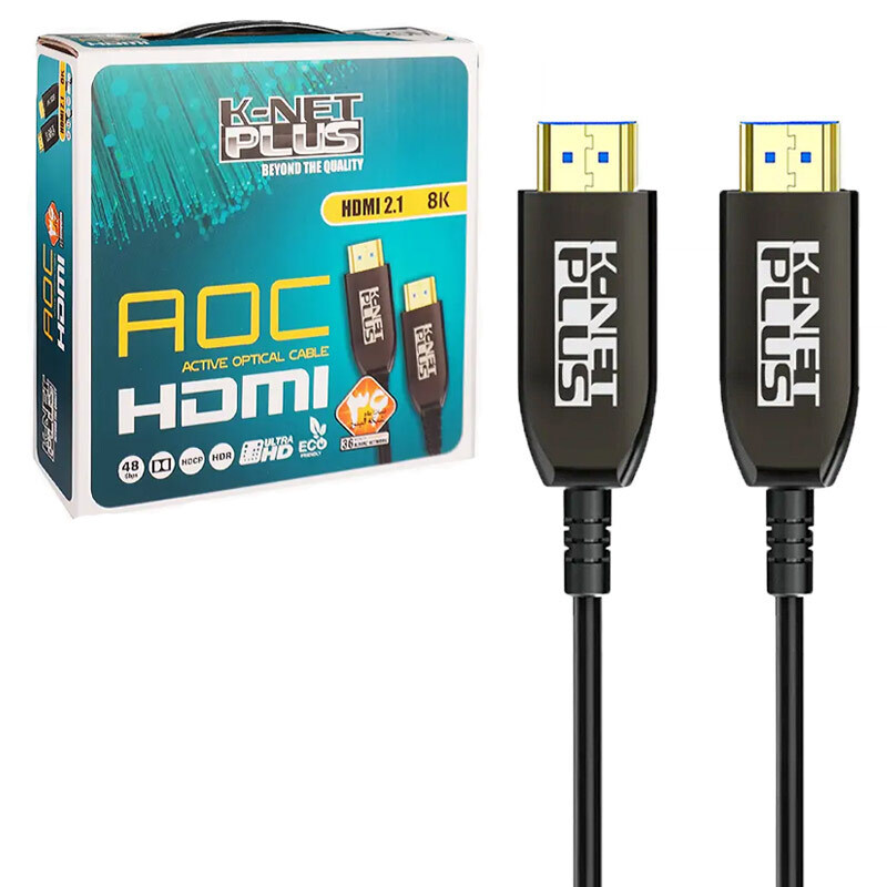 کابل HDMI 8K فیبر نوری کی نت پلاس KP-A160 طول 25 متر_692f5715c2794.jpeg