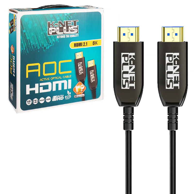 کابل HDMI 8K فیبر نوری کی نت پلاس KP-A161 طول 30 متر_692f56eacb458.jpeg