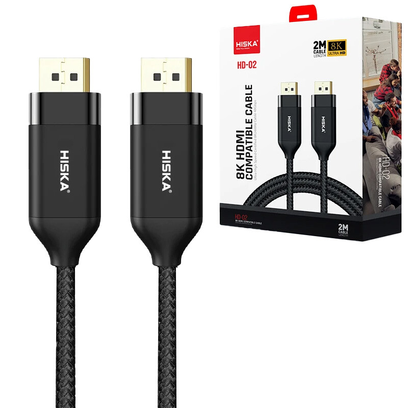 کابل HDMI 8K هیسکا HD-02 طول 2 متر_69445c7e1b64f.jpeg