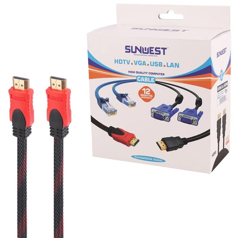 کابل HDMI پوست ماری سان وست Sunwest طول 15 متر_692ed2976c778.jpeg