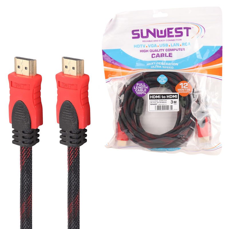 کابل HDMI پوست ماری سان وست Sunwest طول 3 متر_692edbd22f807.jpeg