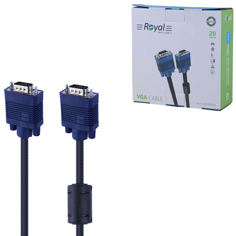 کابل VGA 3+4 رویال Royal طول 20 متر_692e141693304.jpeg