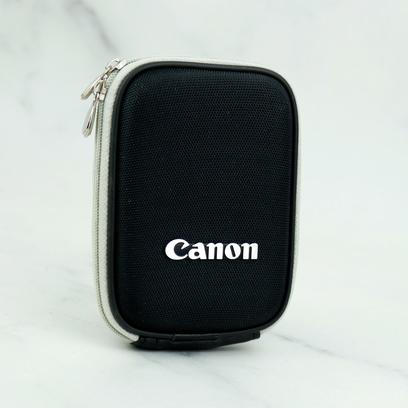 کیف برزنتی Canon مشکی دور طوسی