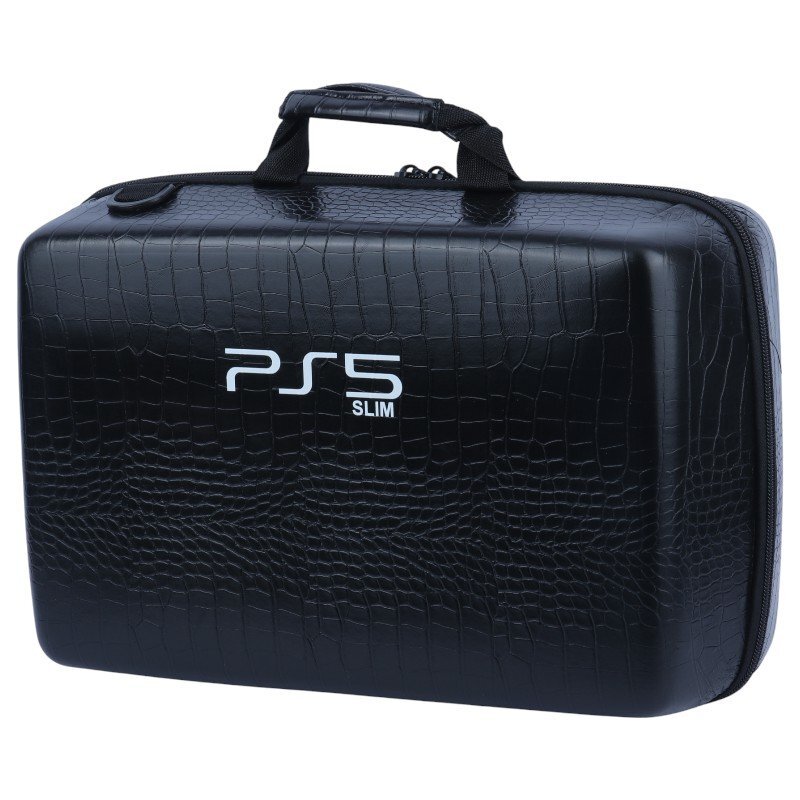کیف کنسول بازی PS5 Slim چرمی پوست ماری مشکی کد 2_692e1179cd07a.jpeg