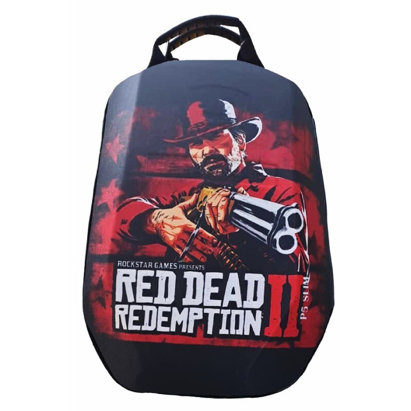 کیف کوله ای کنسول بازی Deadskull PS5 Slim طرح Red Dead Redemption 2_692e071e0afad.jpeg